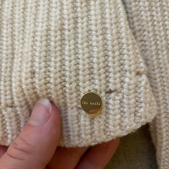 Ted Baker Finda Scalloped Edge Ribbed Jumper - Picture 9 of 14